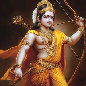 Golden Rama with Bow and Arrow