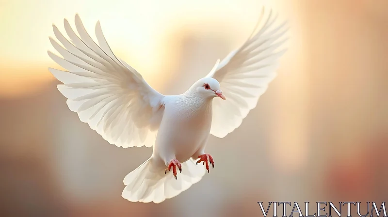 AI ART Soaring Dove: A Symbol of Peace