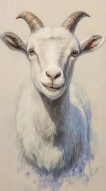 Goat Portrait Art