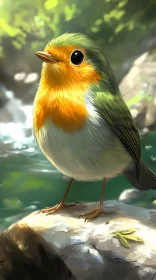 Vivid Bird in Natural Setting