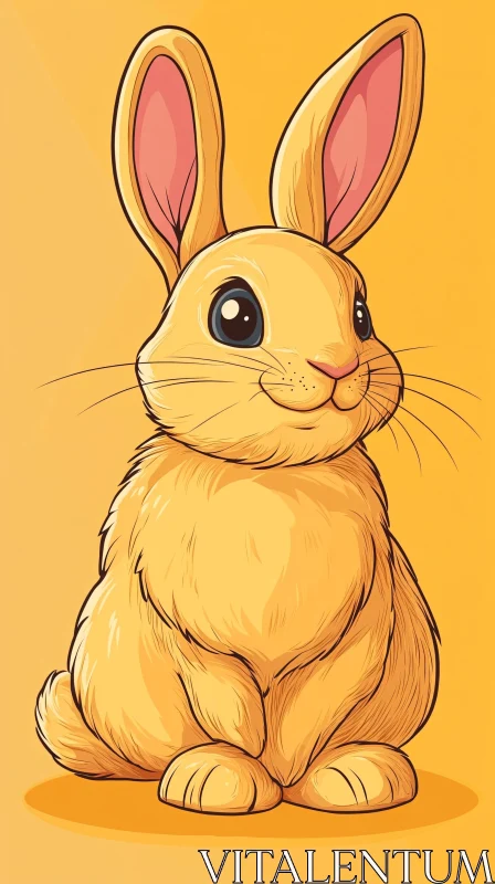 AI ART Adorable Rabbit Drawing