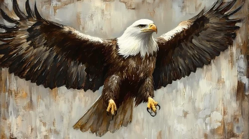 Bald Eagle Art with Expansive Wings