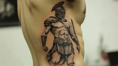 Spartan Warrior Body Art