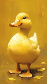 Charming Yellow Duckling