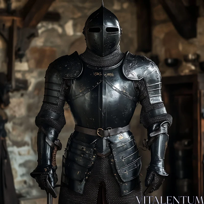 Full Body Knight Armor AI Image