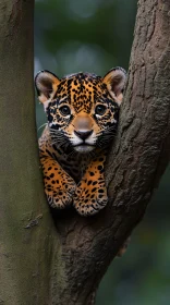 Jaguar Cub in Natural Habitat