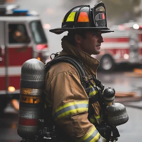 Firefighter in Action