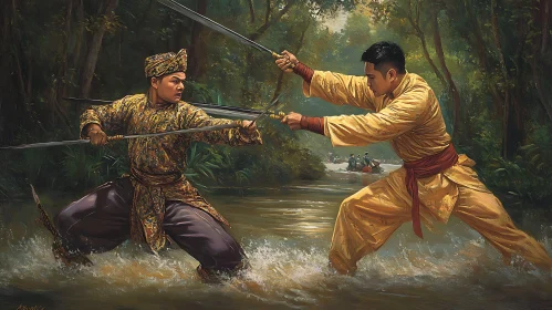 Forest River Sword Fight Artwork