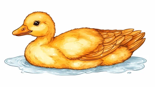 Adorable Duckling Illustration