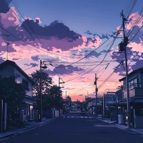 Serene Cityscape at Dusk
