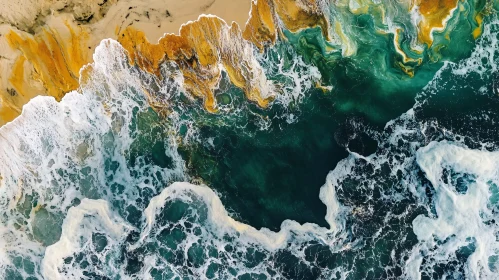 Abstract Aerial Coastal Photography