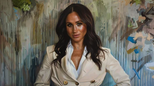 Modern Portrait of Meghan Markle