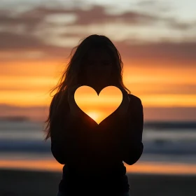 Heart of Sunset: Silhouette of Love