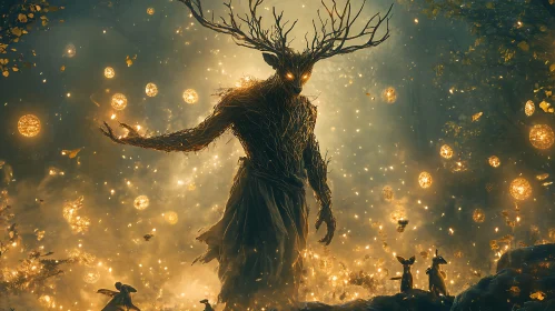 Antlered Guardian of the Mystical Forest