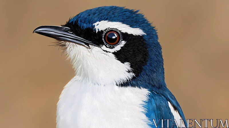 Detailed Bird Portrait AI Image