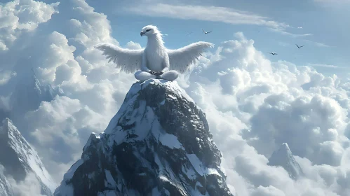 Eagle Meditation on Mountain Top