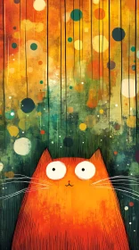 Colorful Cat Illustration