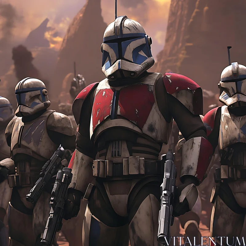 AI ART Squadron of Clone Troopers