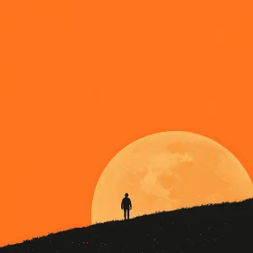 Figure and Moon