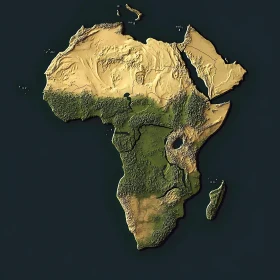 African Terrain Aerial View