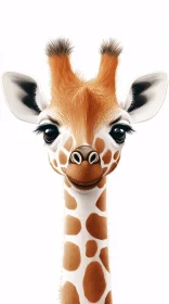 Cute Giraffe Digital Art