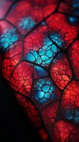 Intricate Cracked Glass Art: A Blend of Resin and Bioluminescence