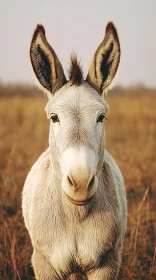 Curious Donkey in Nature