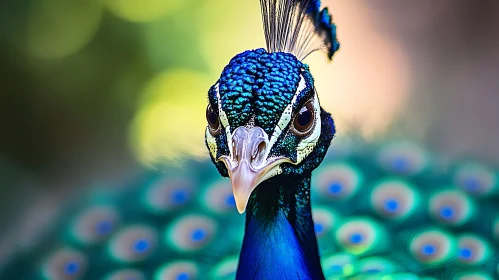 Close-Up of Peacock Feathers