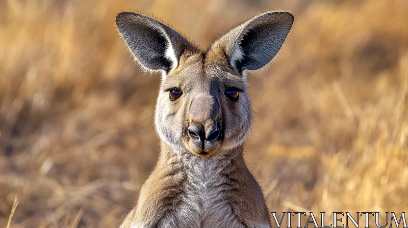 Kangaroo in Natural Habitat AI Image