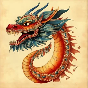 Dragon Art - Mythical Beast Illustration