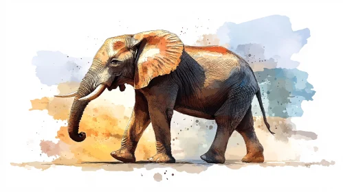 Artistic Elephant Portrait
