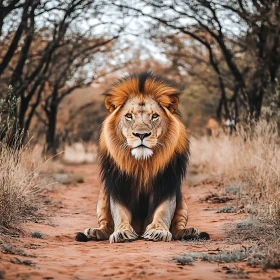 Lion on the Path