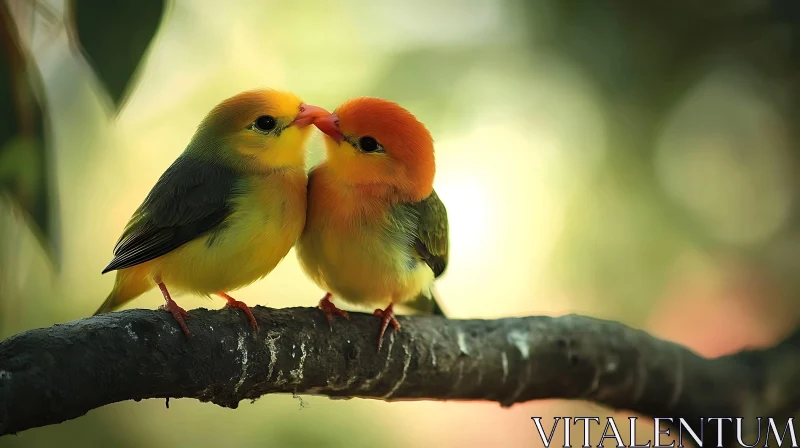 Two Birds in Love AI Image