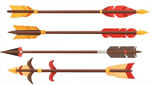 Assorted Arrow Set for Archery Enthusiasts