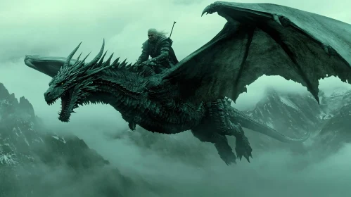 Dragon Rider in Misty Mountains