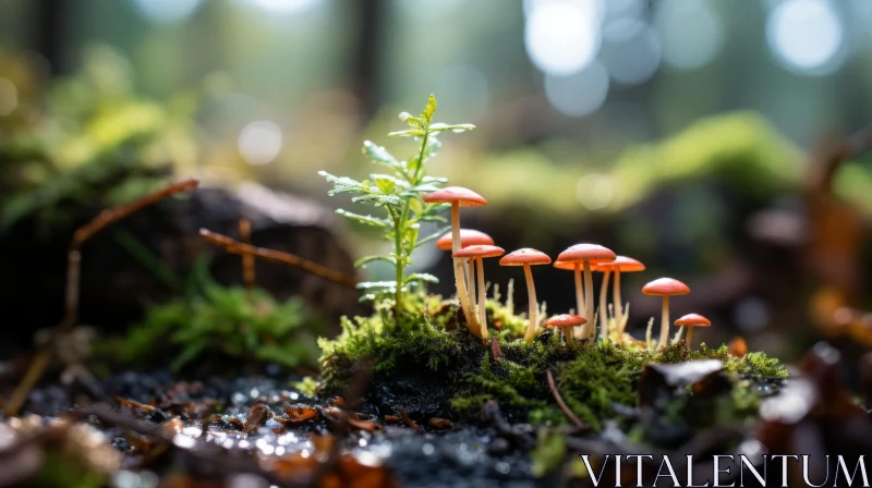 Mystical Forest Mushrooms: Nature's Unnoticed Wonders AI Image