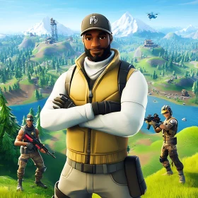 Fortnite Game Characters Ready for Battle