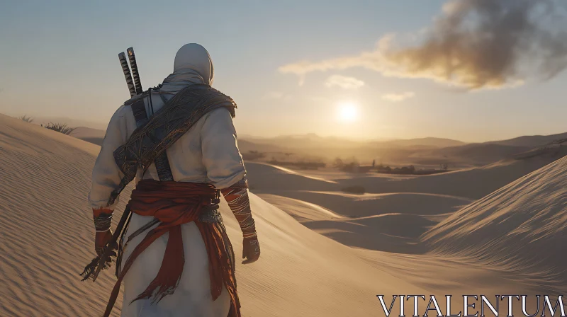 Desert Warrior at Sunset