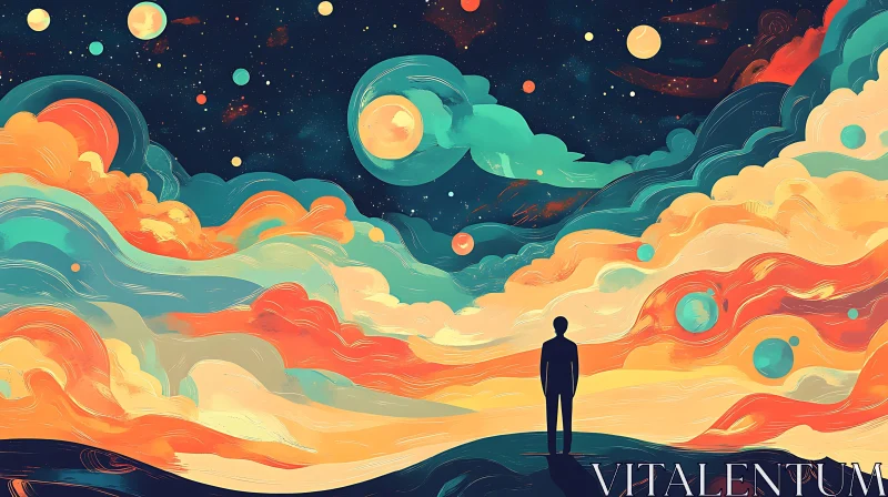 Celestial Silhouette Contemplation