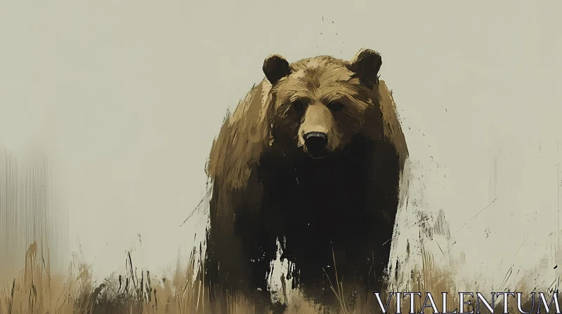 Bear in an Abstract Landscape