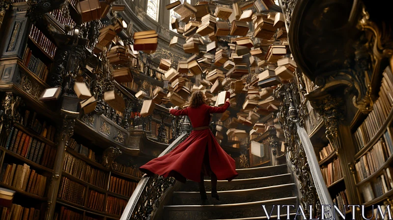 Magical Library Scene