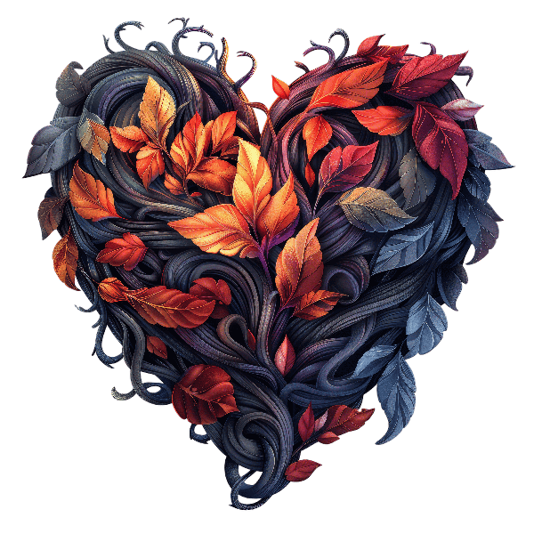 Elegant Heart of Leaves