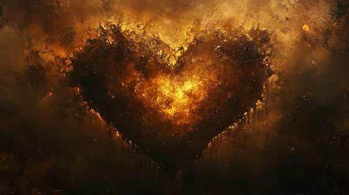 Smoky Fire Heart Artwork