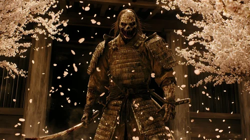 Ghostly Warrior in Floral Descent