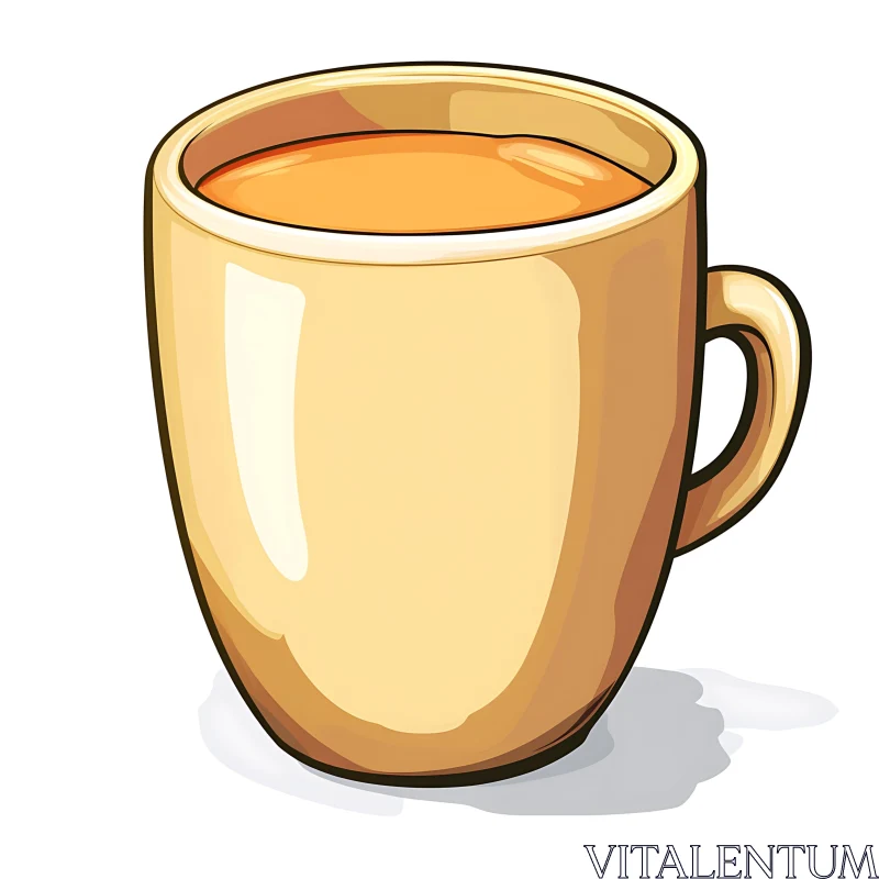 Cartoon Cup of Tea or Coffee