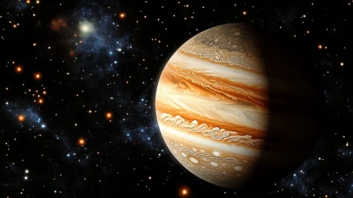 Celestial View of Jupiter