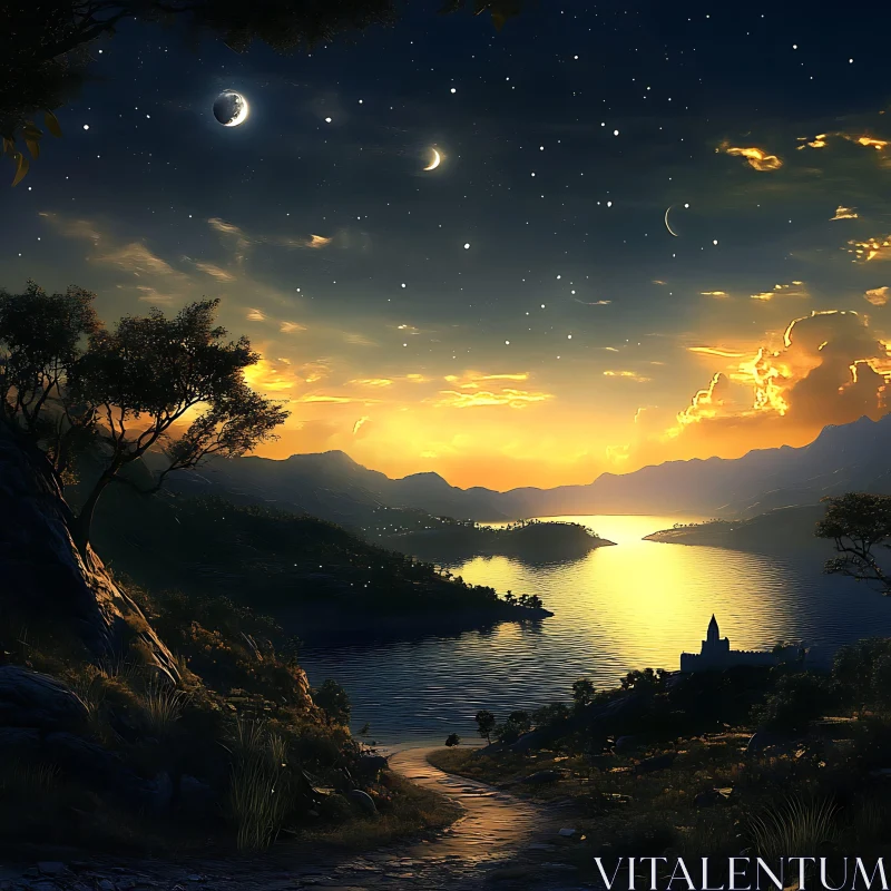 Golden Lake at Dusk