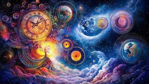 Celestial Gears and Timeless Skies