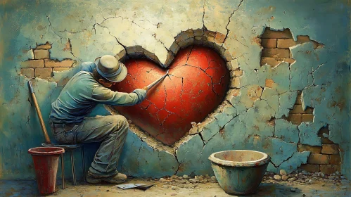 Heart Repair: An Artistic Representation of Mending