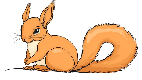Animated Squirrel Illustration